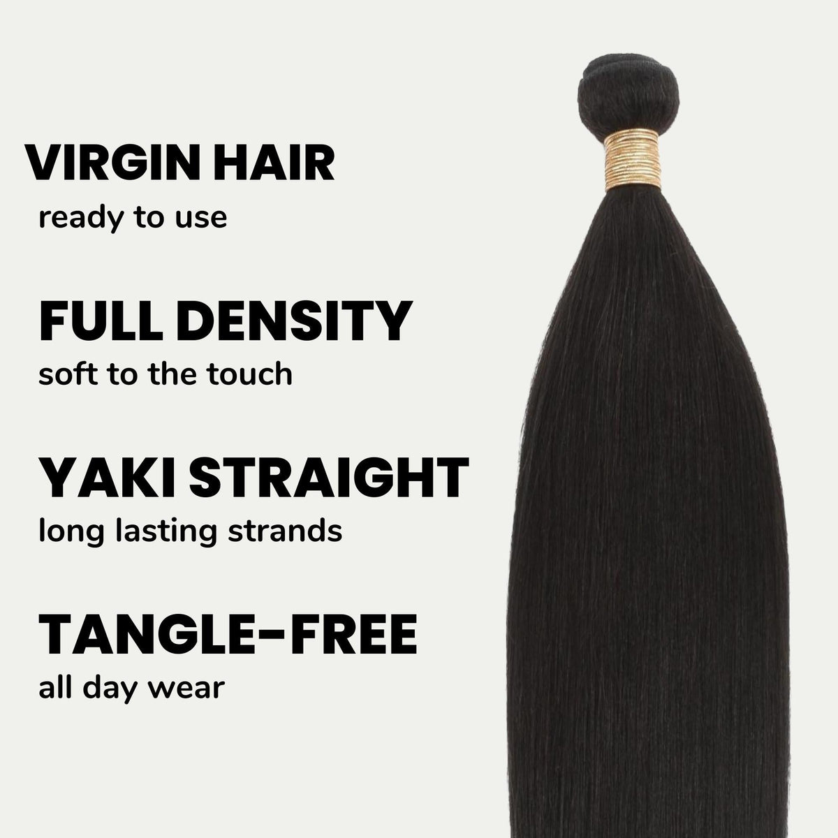Yaki Straight 100% Human Hair Bundles