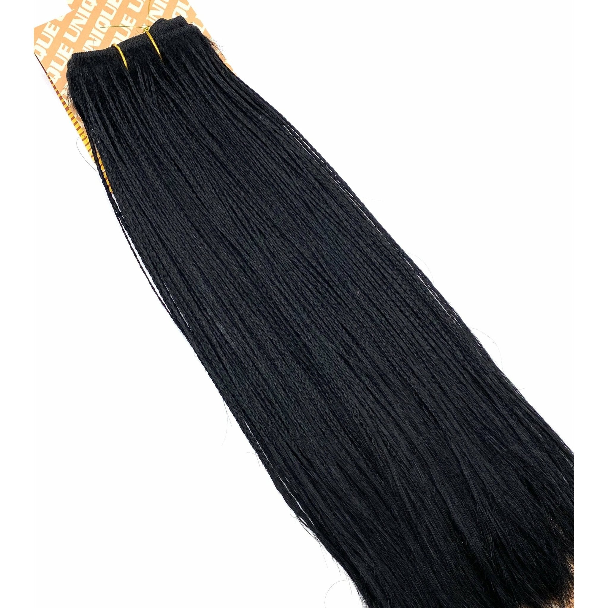 Unique Micro Braid 14" T1B Burgundy / 100% Human Hair
