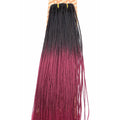 Unique Micro Braid 14" T1B Burgundy / 100% Human Hair