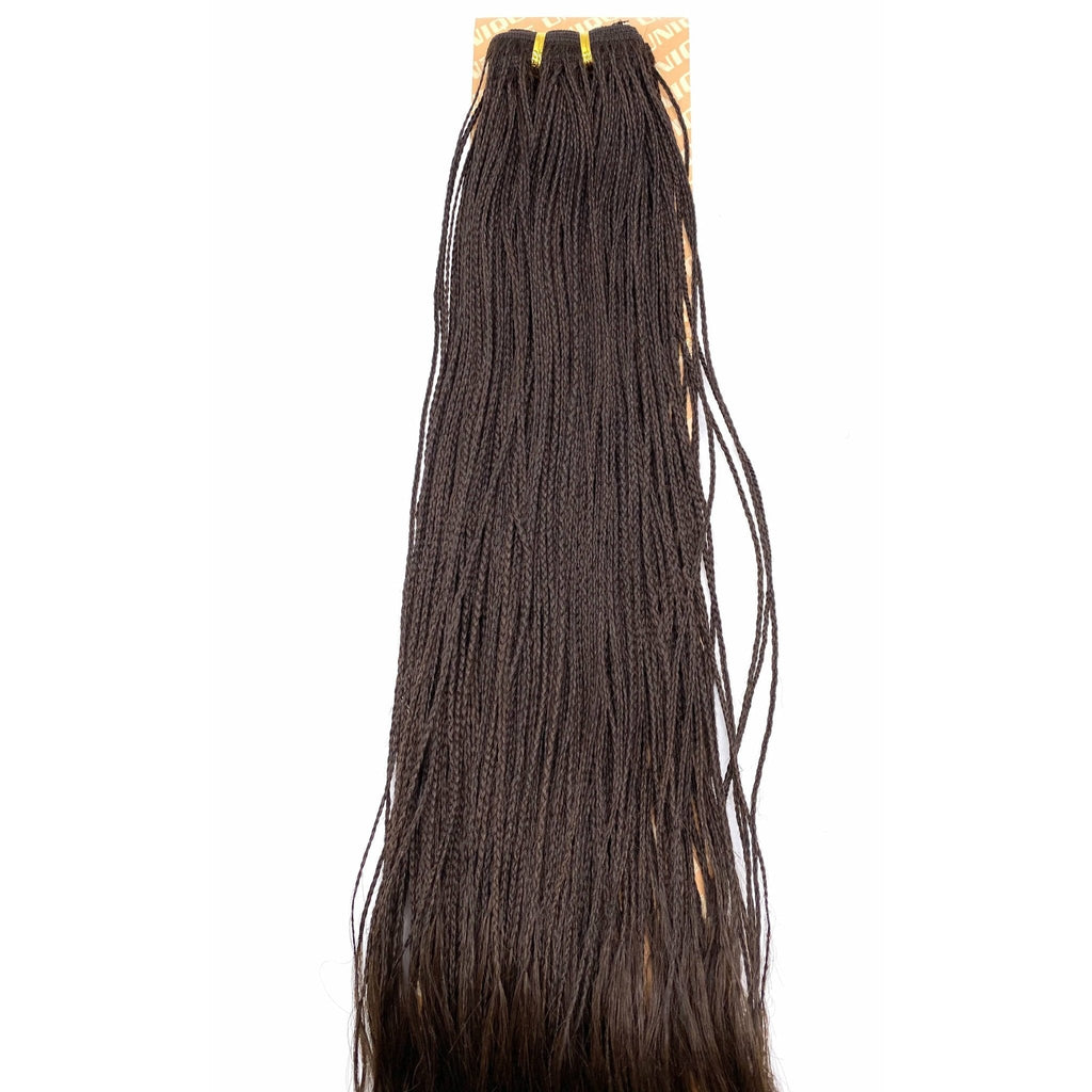Unique Micro Braid 14" T1B Burgundy / 100% Human Hair