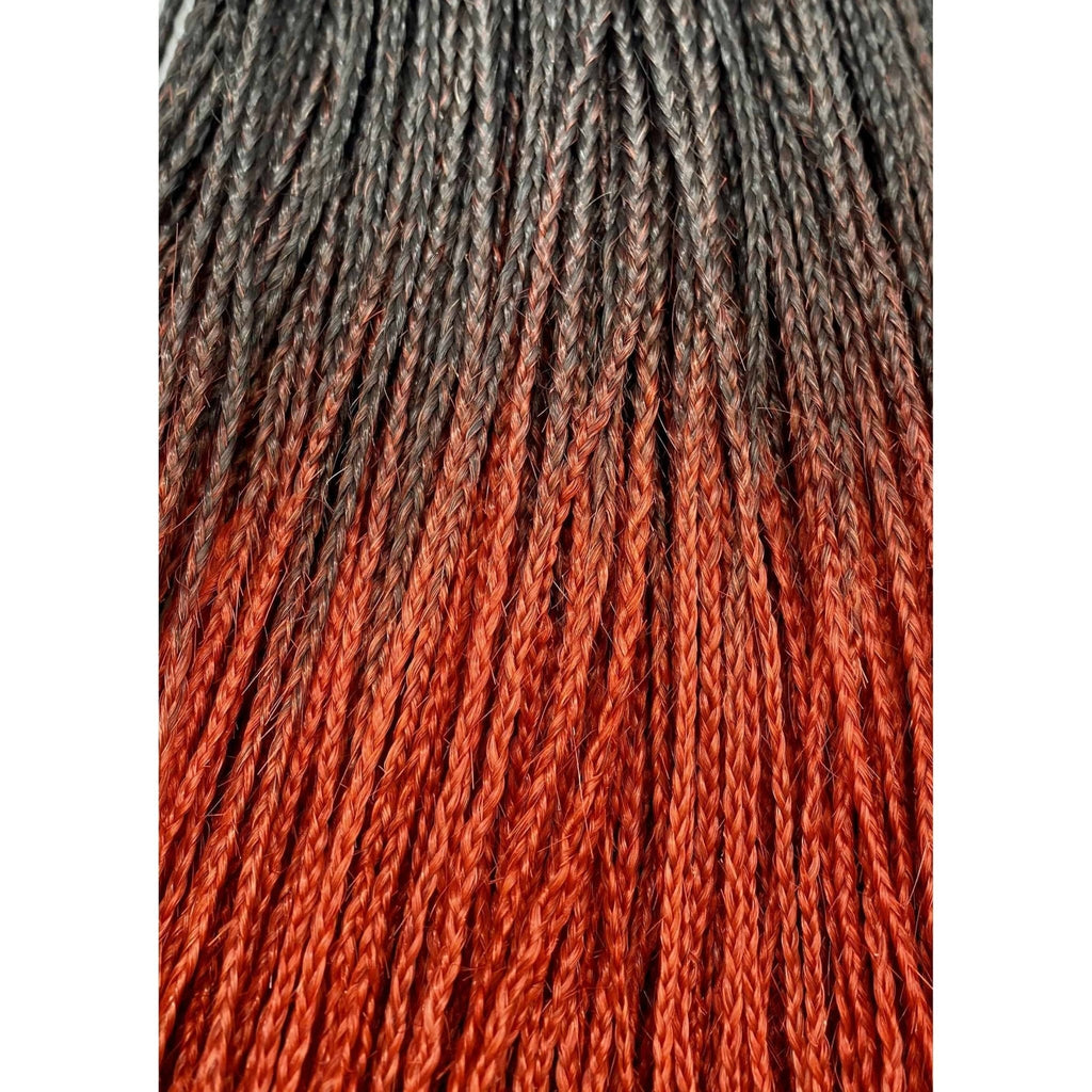Unique Micro Braid 14" T1B Burgundy / 100% Human Hair