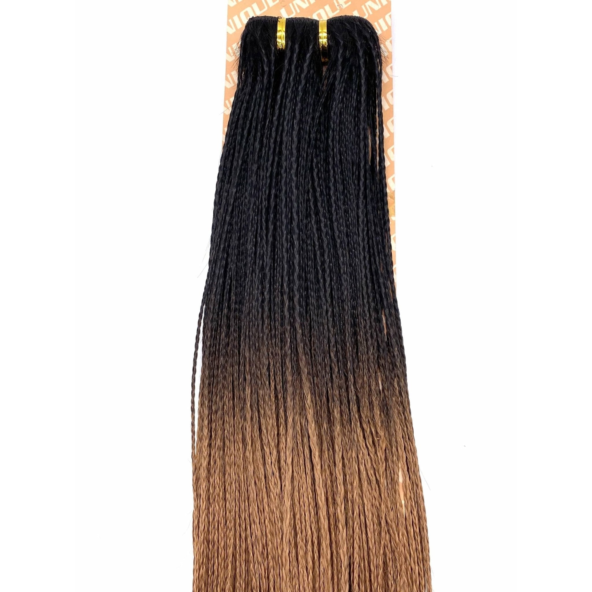 Unique Micro Braid 14" T1B Burgundy / 100% Human Hair