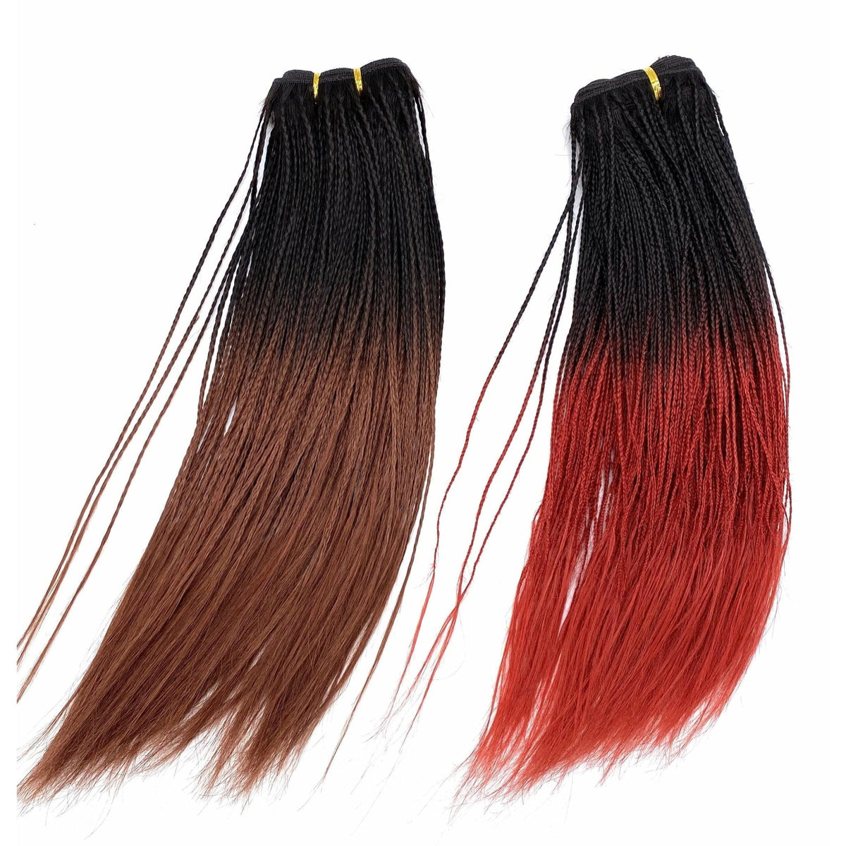 Unique Micro Braid 14" T1B Burgundy / 100% Human Hair