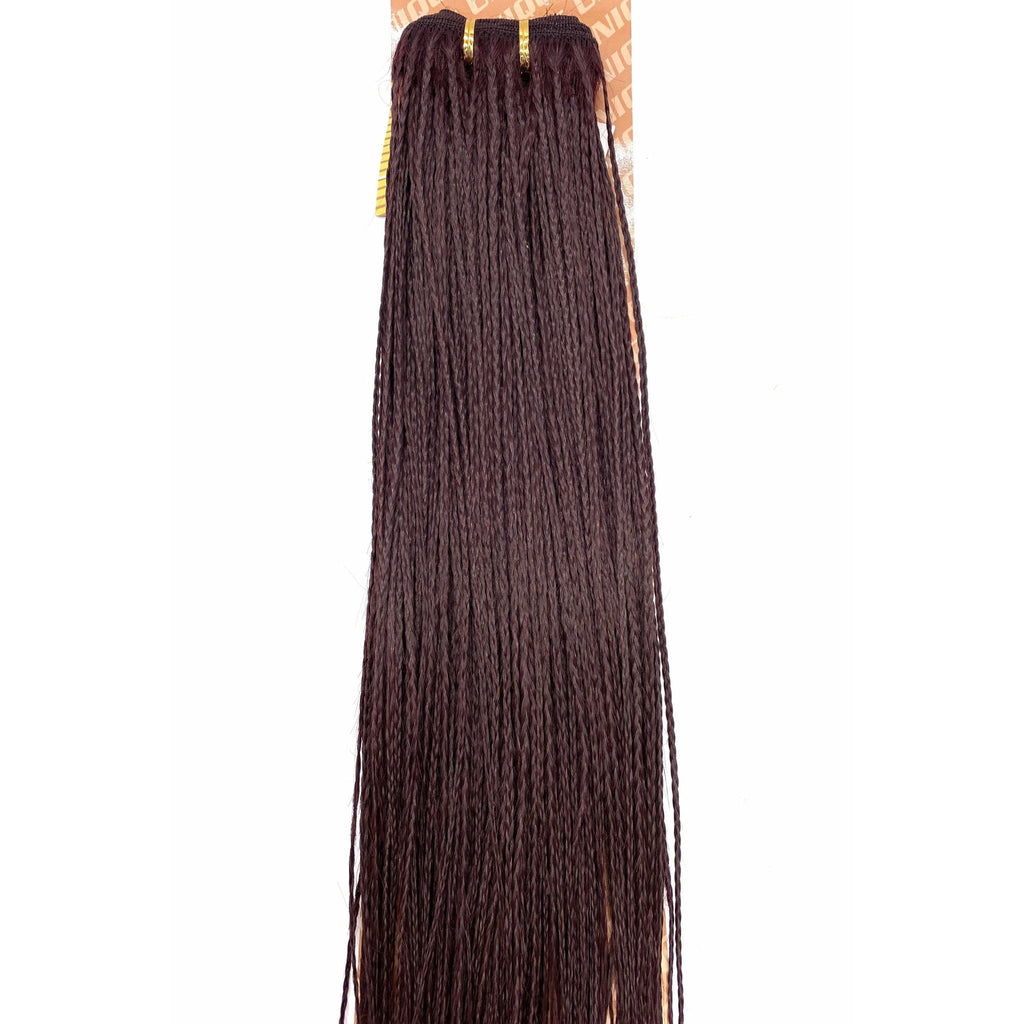 Unique Micro Braid 14" T1B Burgundy / 100% Human Hair